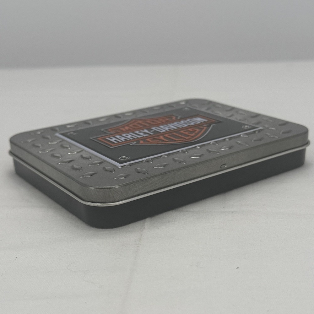 Harley-Davidson Double Deck Playing Cards in Collectible Diamond Plate Tin NEW - Picture 8 of 16